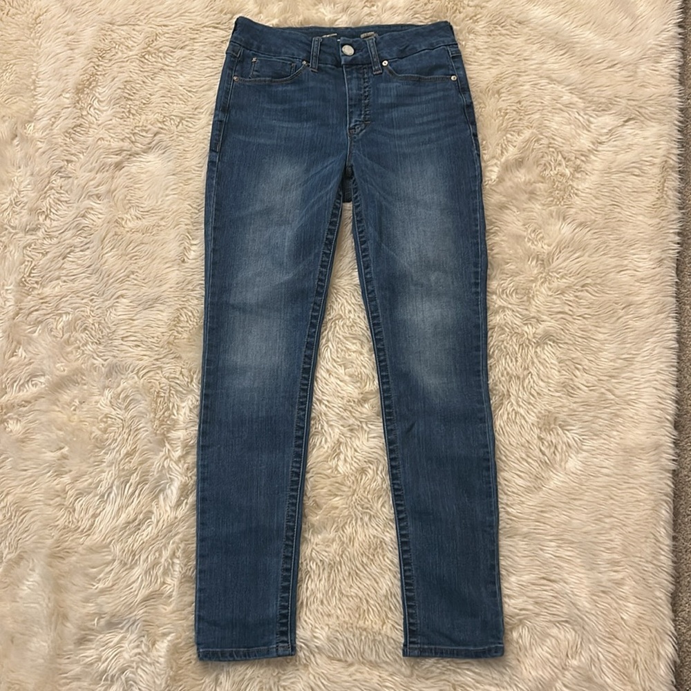 Seven 7 Tummyless High Rise Skinny Jeans, Size 6 - Picture 2 of 10